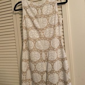 White and Gold Lilly Pulitzer Dress